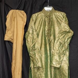 COPY - Green and Gold Kurta Pajama